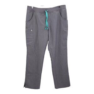 Figs Scrub Pants Kade Cargo Bottoms Utility Nursing Medical Size Large Gray